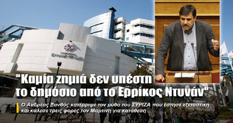 «Καμία ζημιά δεν υπέστη το δημόσιο από το Ερρίκος Ντυνάν»